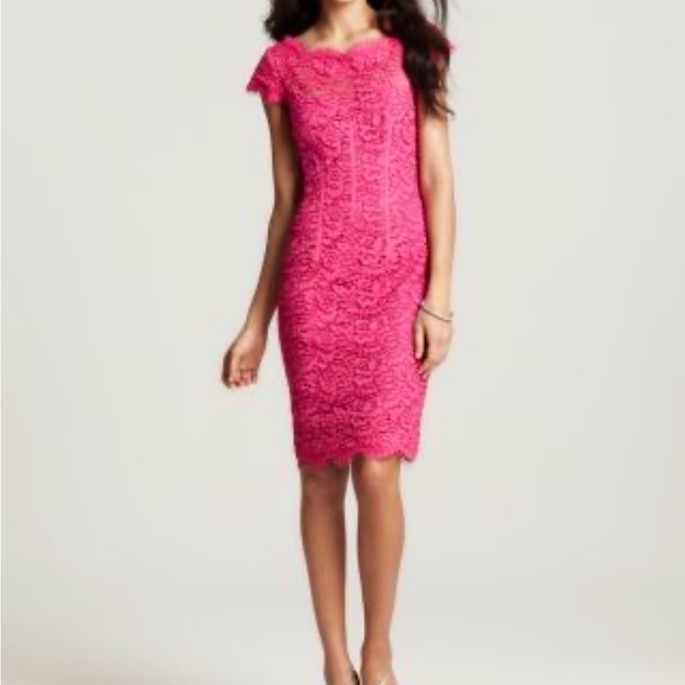 Monique Lhuillier lace midi dress size 6